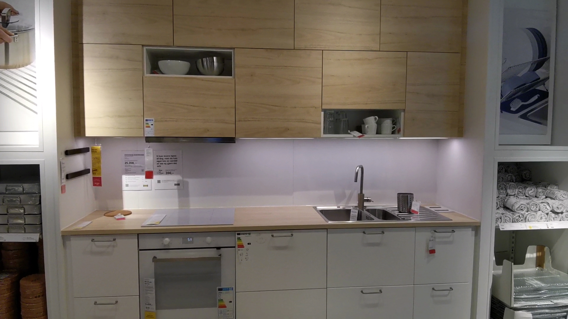 ASKERSUND and white VEDDINGE IKEA kitchen